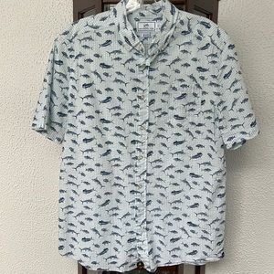 SOUTHERN TIDE Men's Balboa Printed Seersucker Short Sleeve Size M EUC